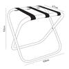 Suitcase Support Bronze Steel Nylon Strap